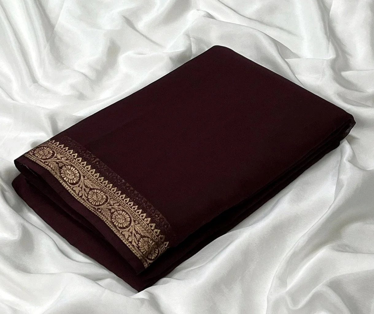 Semi Mysore Crepe Saree 2