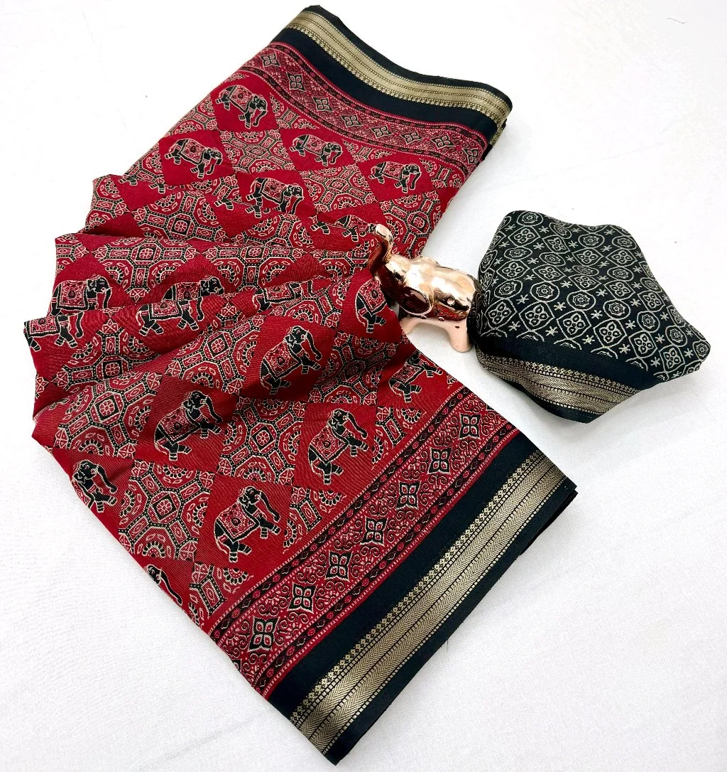 Mul Cotton  With Kalamkari Pallu Saree 3