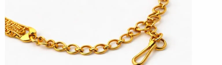 Gold Toned Temple Necklace with Lakshmi Deity and Pearl Drops thumbnail 4