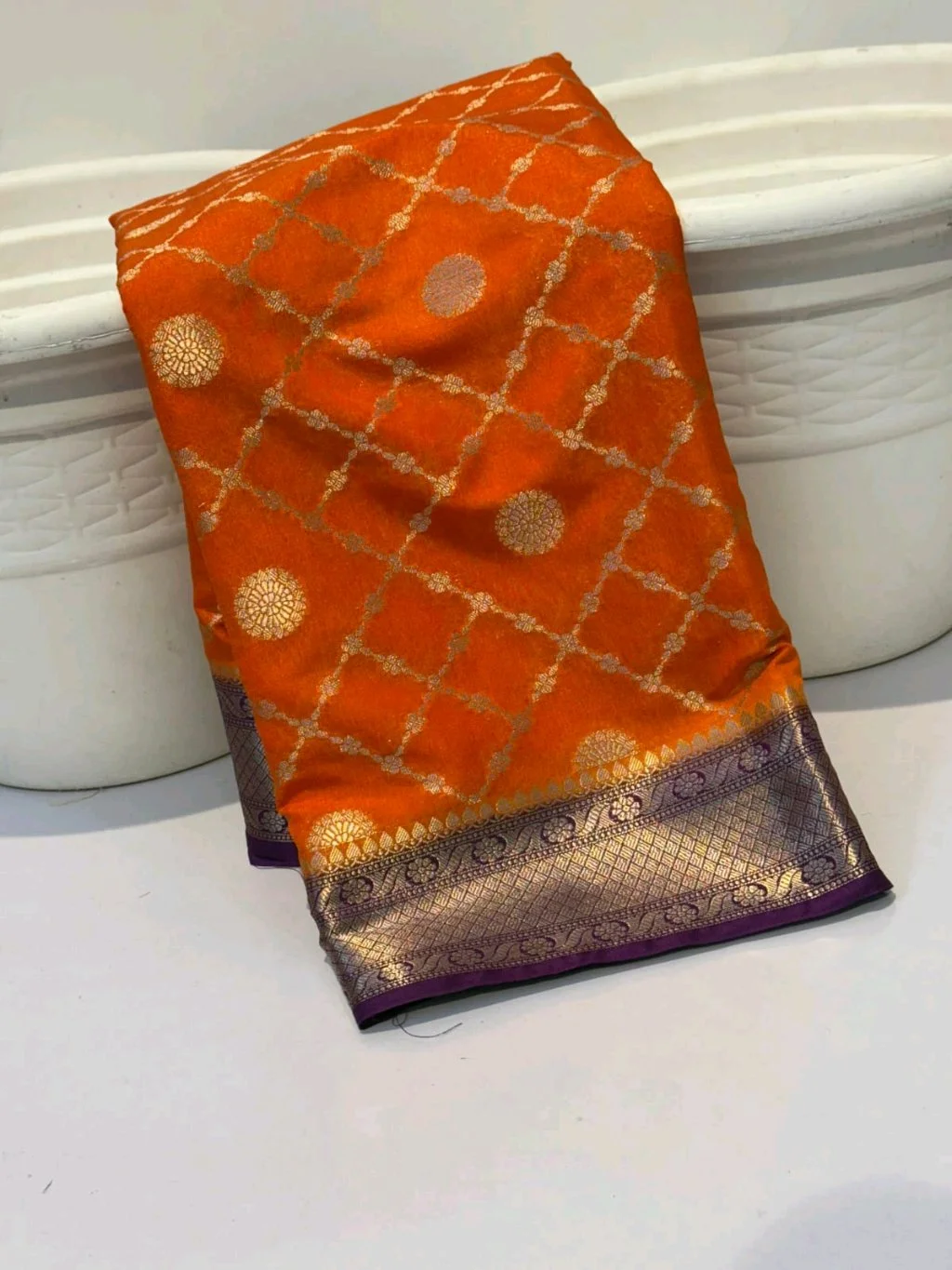 Katan Silk Dyed Banarasi Sarees thumbnail 1