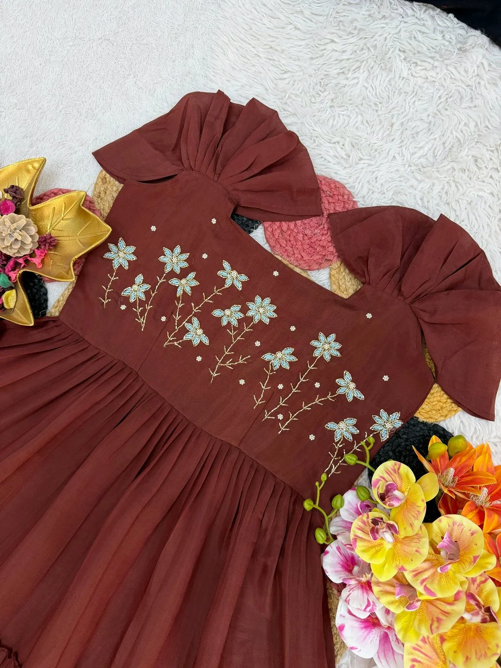 Tiered Maxi Dress with Embellishments 9