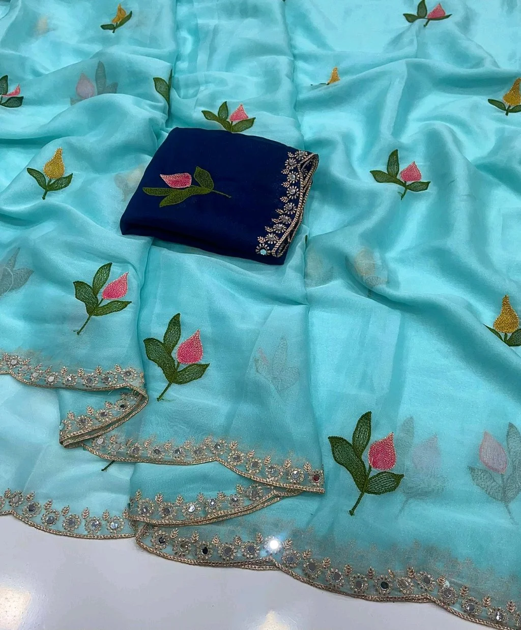 Soft Rangoli Silk Sarees thumbnail 5