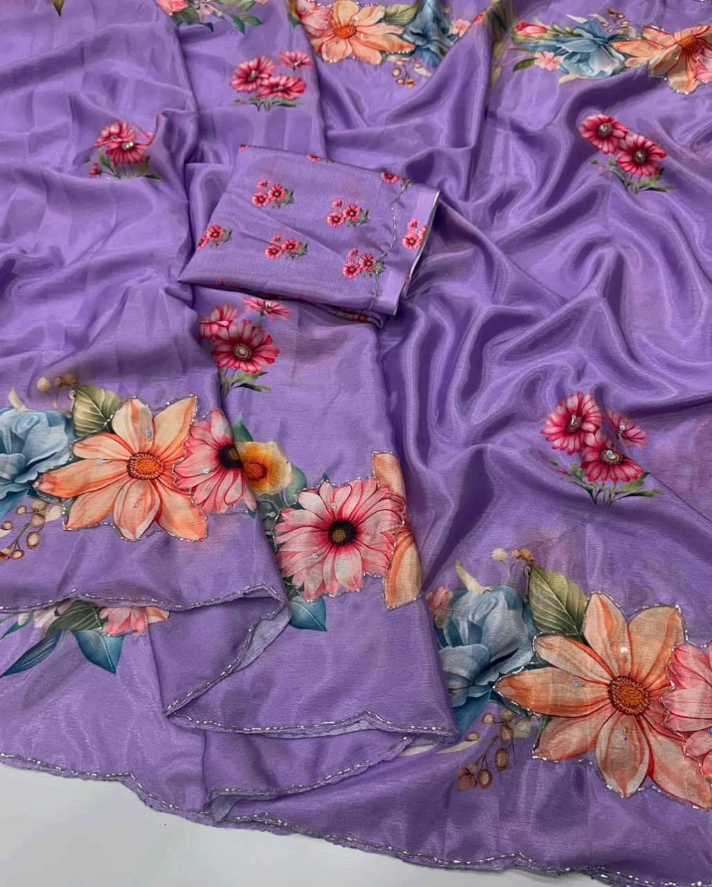 Soft Chiffon Silk Sarees thumbnail 6