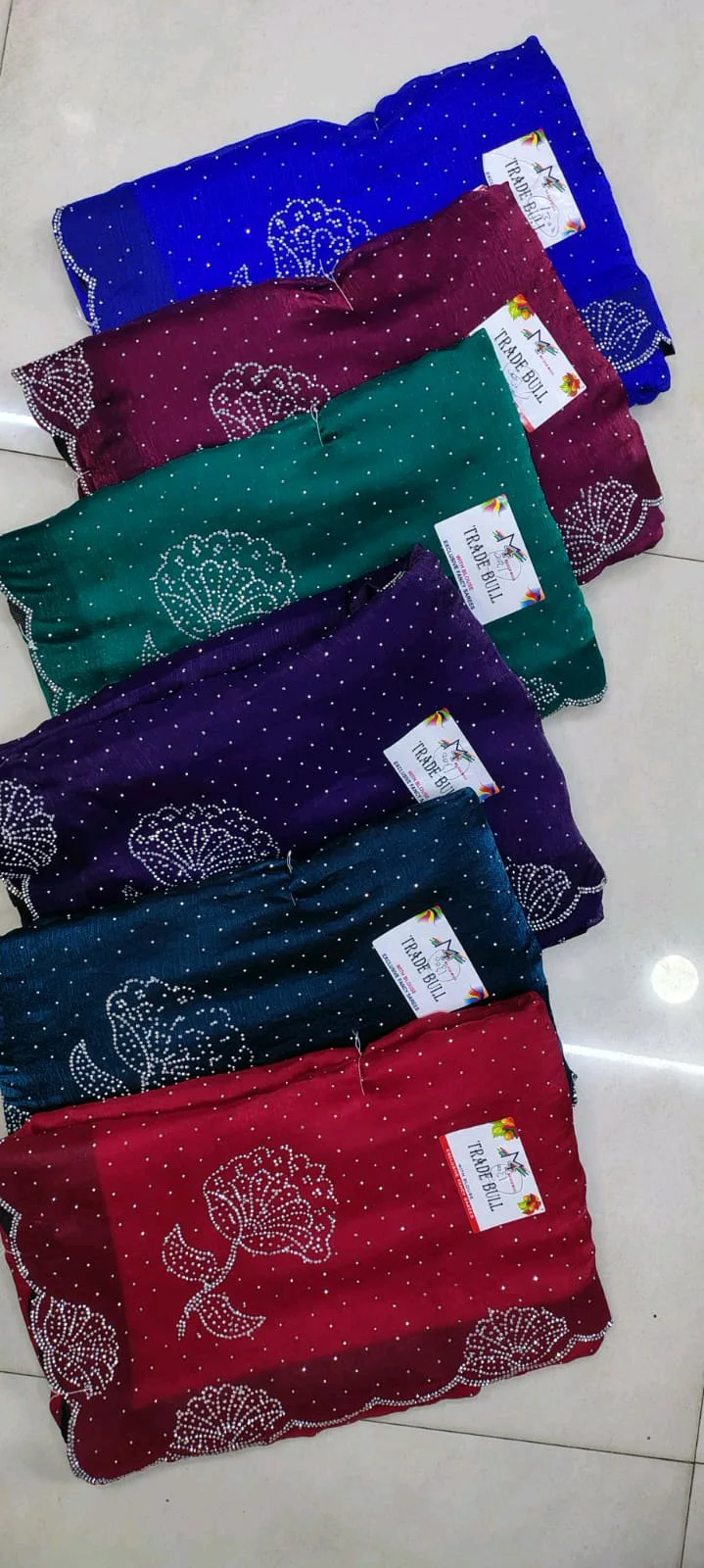 Space Silk Sarees With Stone Work 1