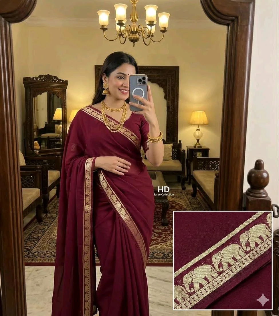 Mysore Crepe Saree 10