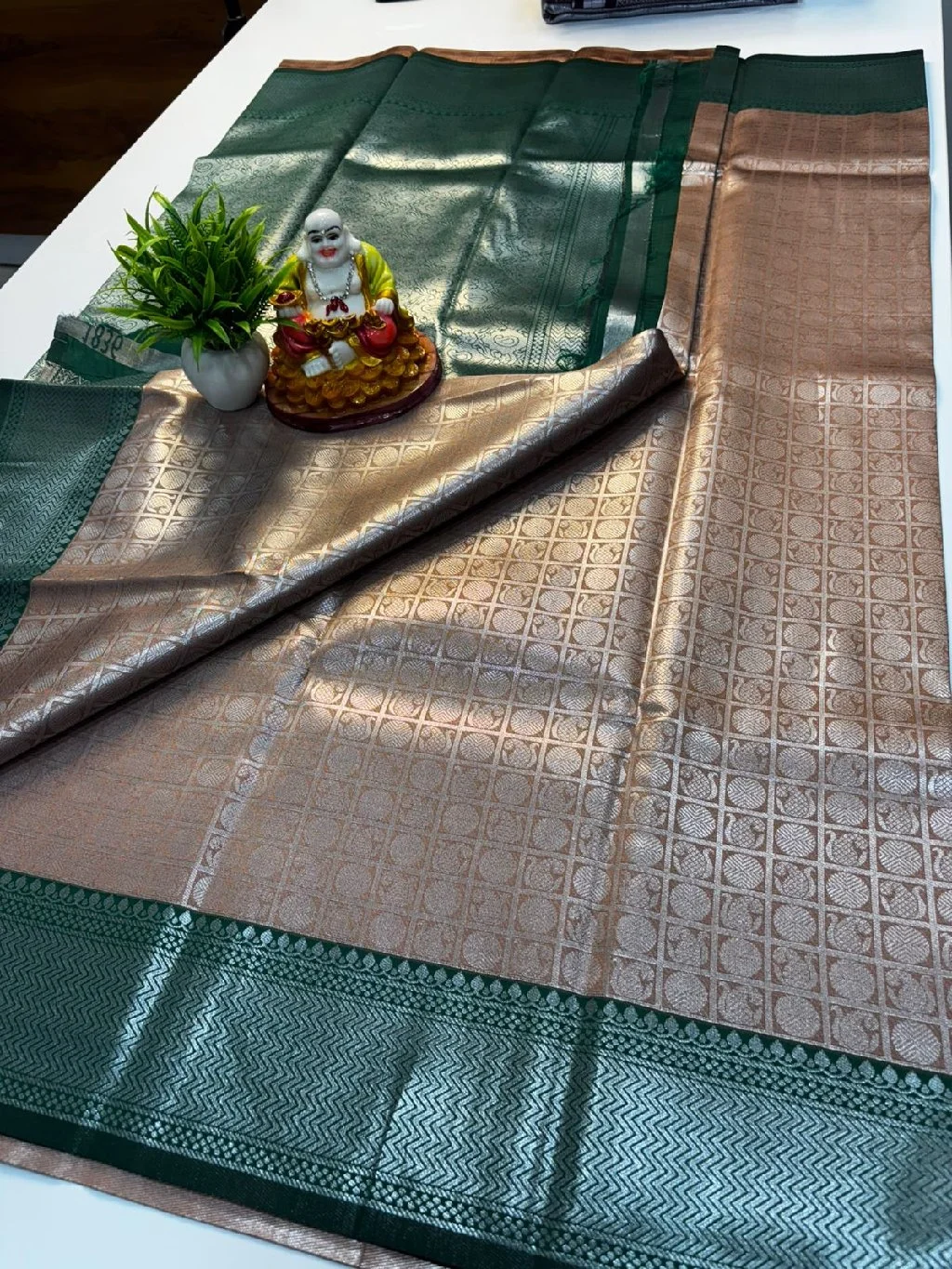 Saree = semi silk sareePrice = 999 rs + shipping thumbnail 2