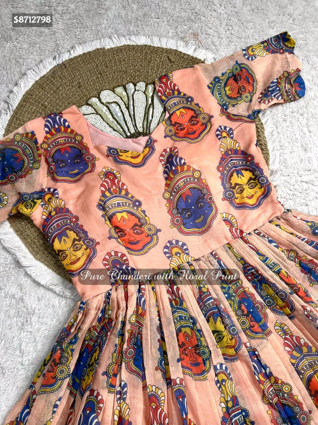 ATB Saree's From the house of CF Saree's Launching Exclusive Chanderi Silk Floral Printed Collection's $8712798New Launching Summer Special Kalamkari Midi Gowns. MATERNITY / FEEDING FROCK OPTION ALSO AVAILABLE.GownGown Fabric : Pure Chanderi Gown Work : Floral PrintedStitchingSize:- M Up to L XL Up to XXL (Fully Stitched) Length : 48" Shoulder : 15 Flair : 3.5 MTR Lining : Micro CottonFeeding Gown Stitching Charges Extra: 150/- Wow Price @1000 Free Ship 100% Orignal Quality We Promise PQR Price Quality and Range Single and Multiples Available Note - colors may vary slightly due to photography and display strictly no exchange or return for color variations unpacking video must for any sort of complaint. 9