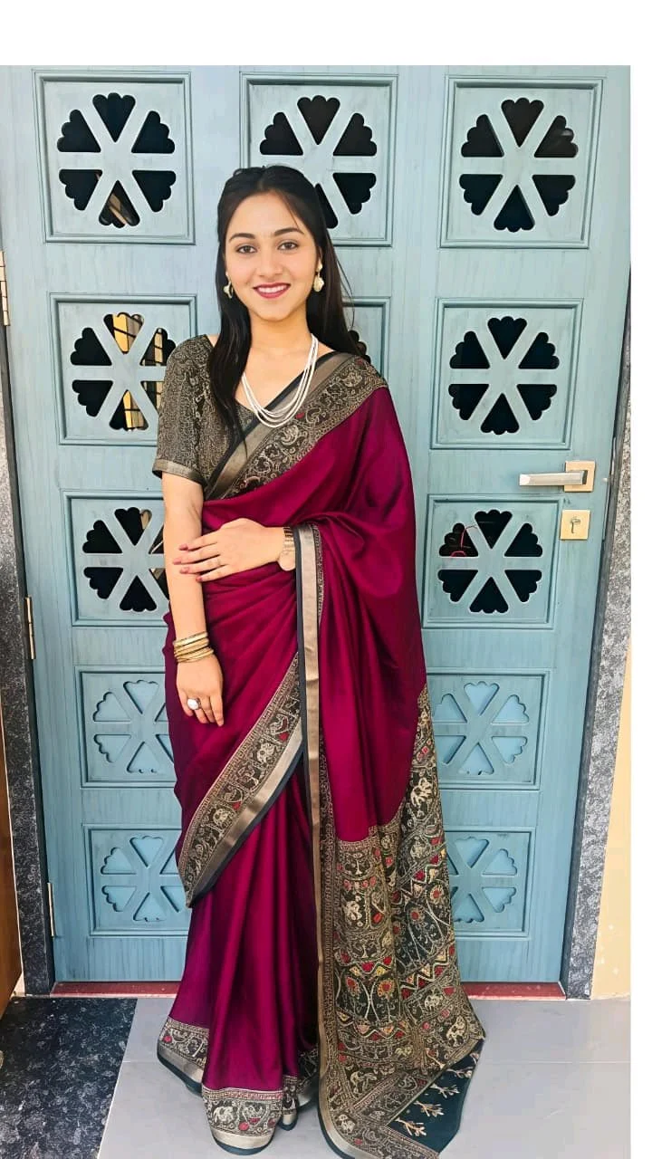 Ajrakh Patola Saree 2