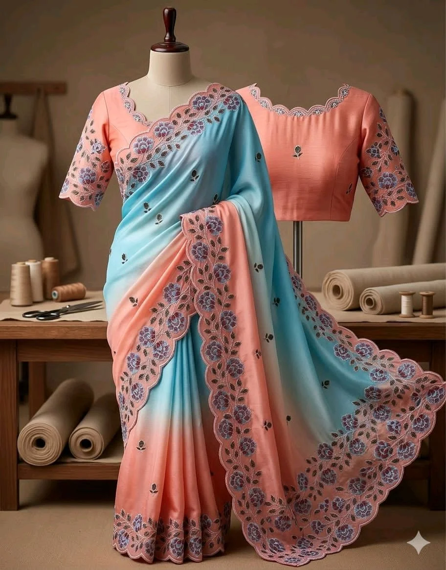 Chinnon Pedding Saree thumbnail 5