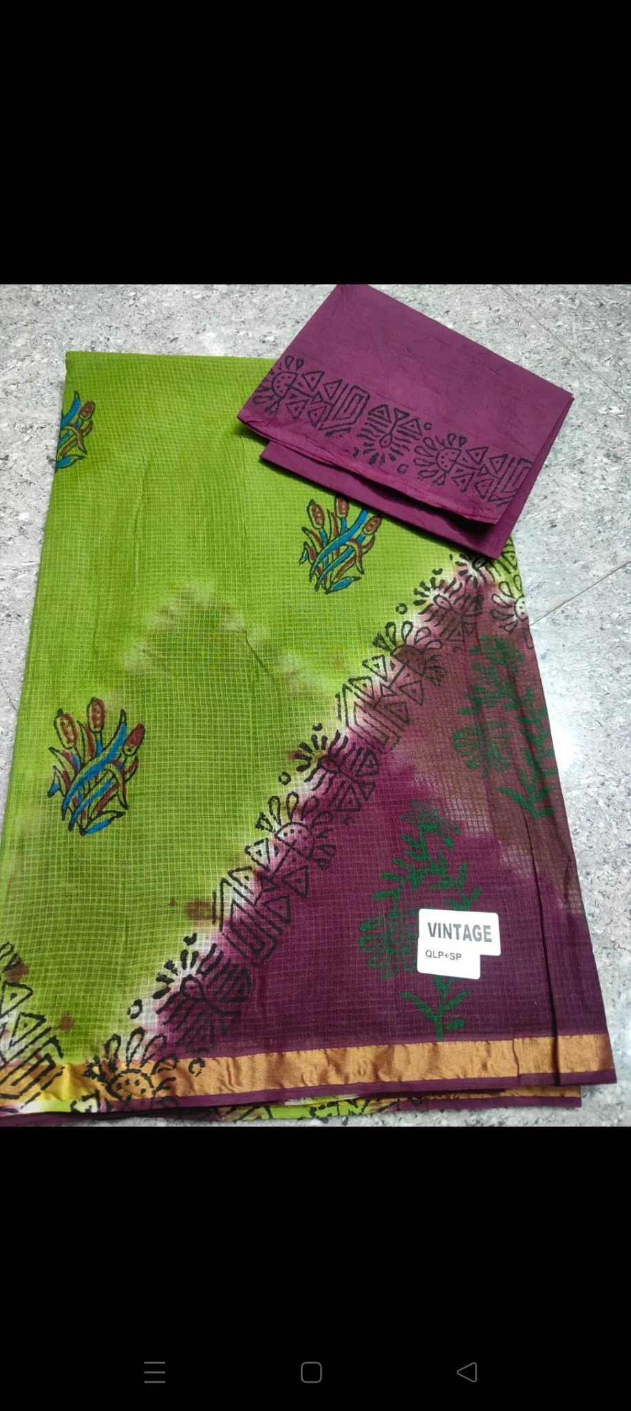Kota Cotton Sarees In Batic Designs And Kalamkari Designs 3