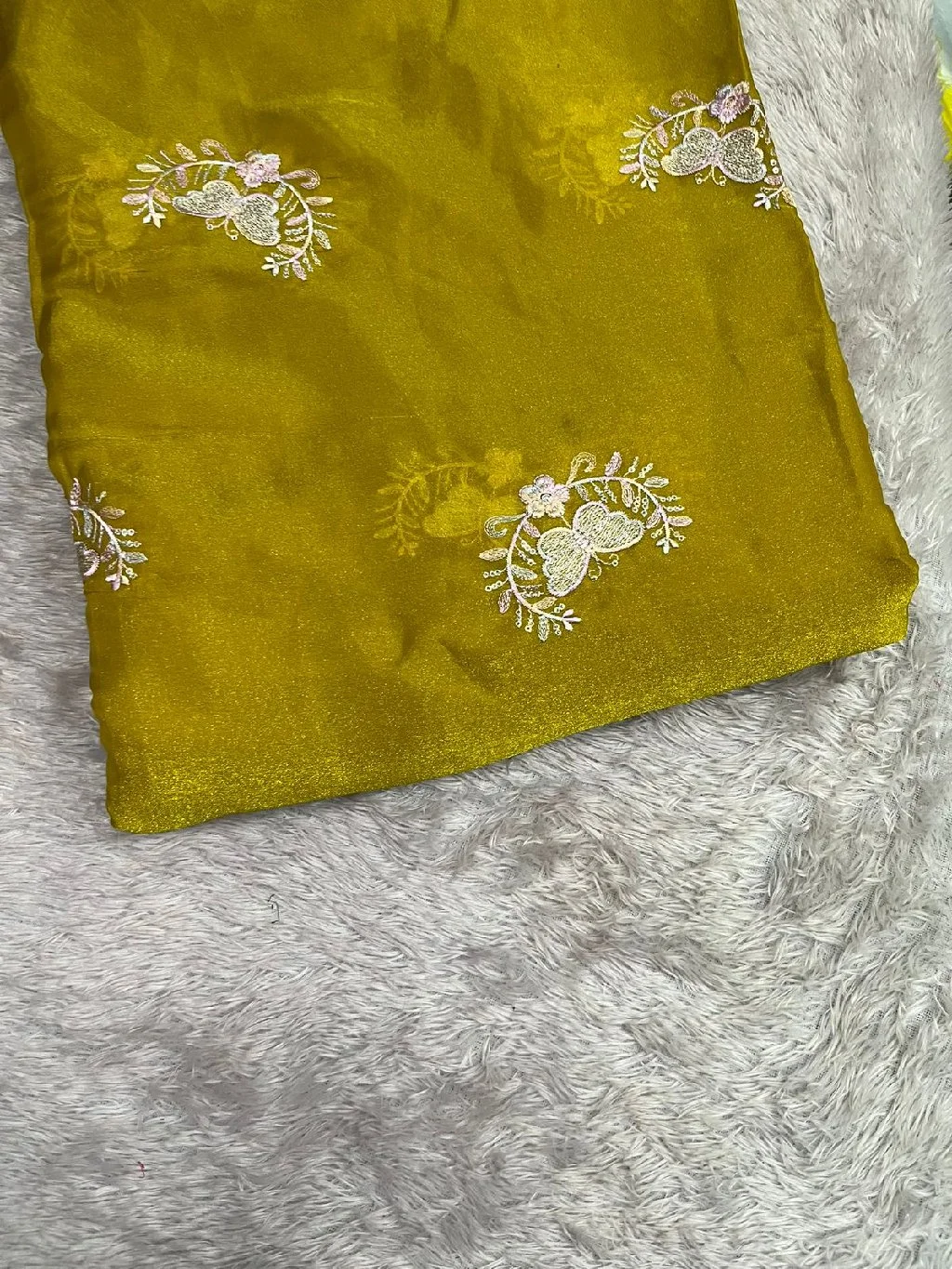 Butterfly Embroidered Fabric thumbnail 4