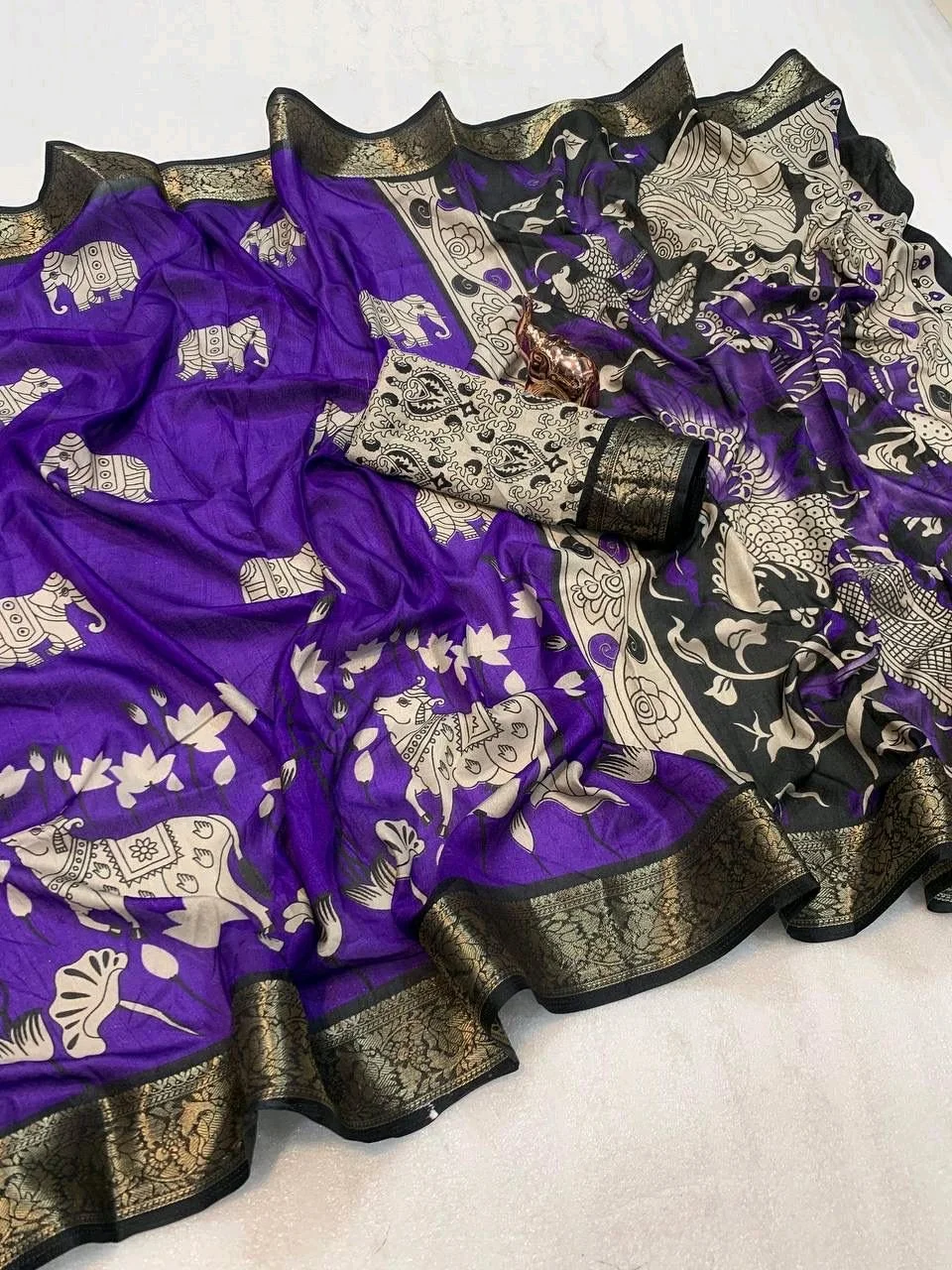 KALKALMKARI MUL MUL SAREES thumbnail 2