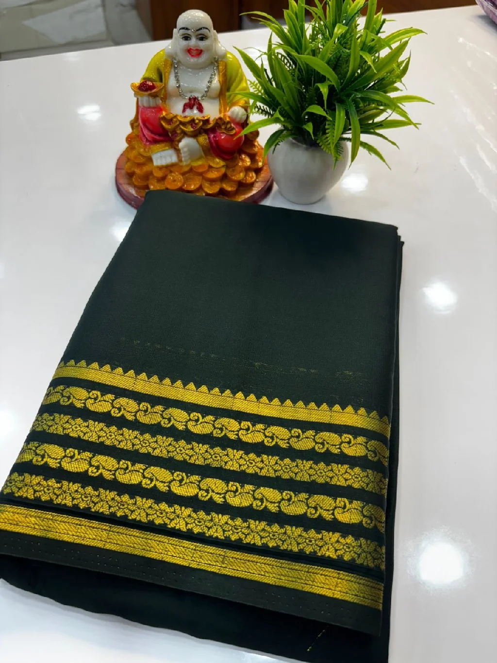Saree = Mysorecrapesilksaree Price = 849 rs + shipping 2