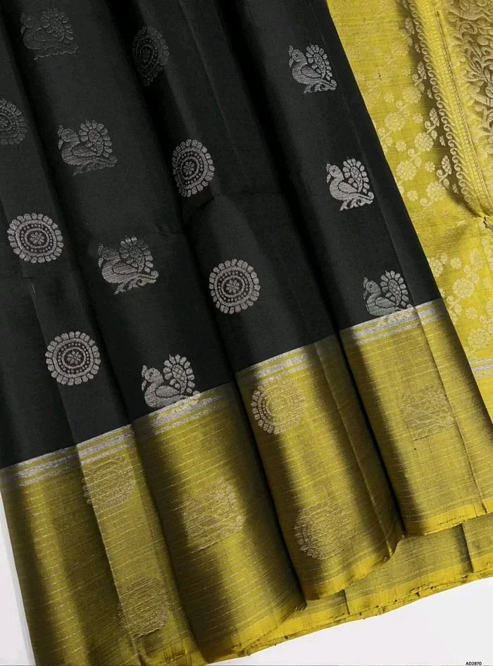Soft Silk Fancy Butta Design Sarees thumbnail 5