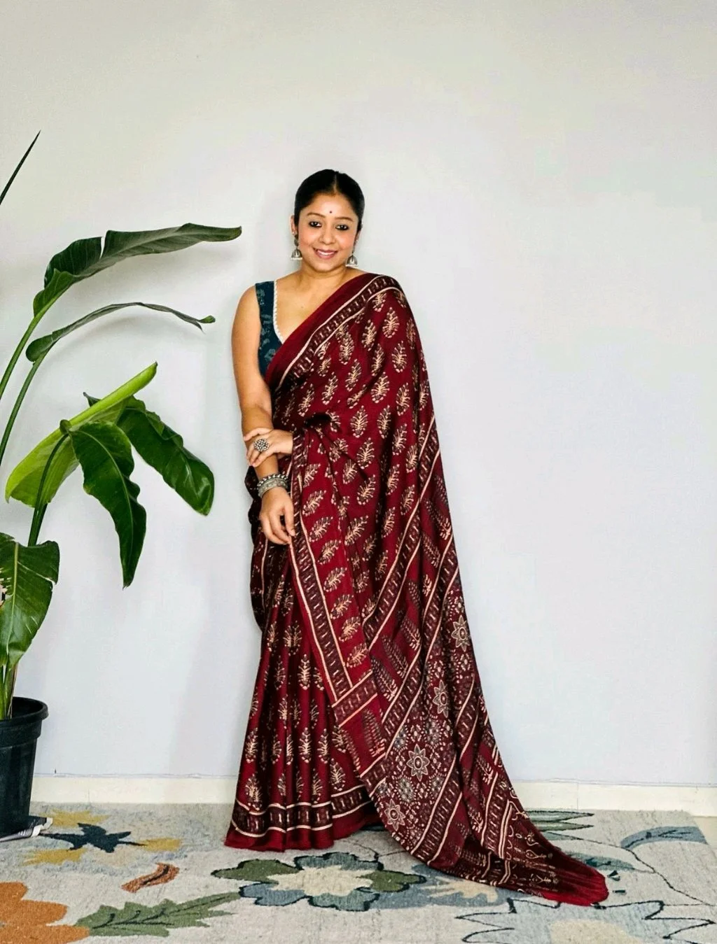 Kalamkari Print Sarees thumbnail 7