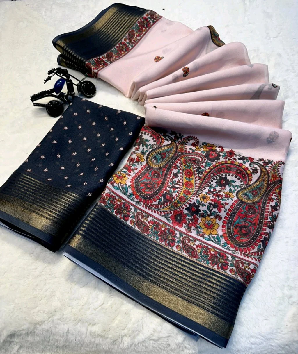Vibrant Multi-Print Designer Sarees 5