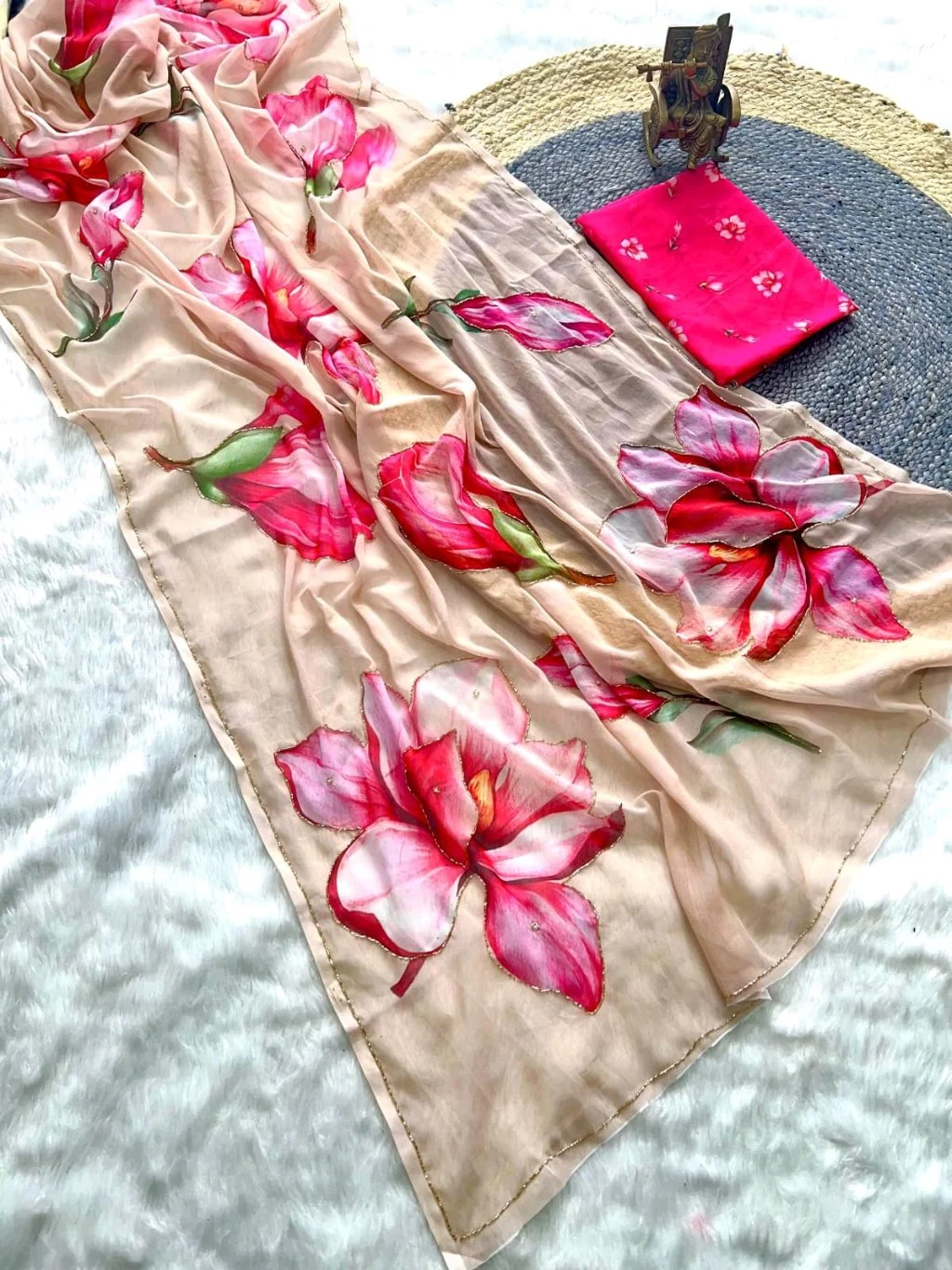 Soft Pure Georgette Saree 1