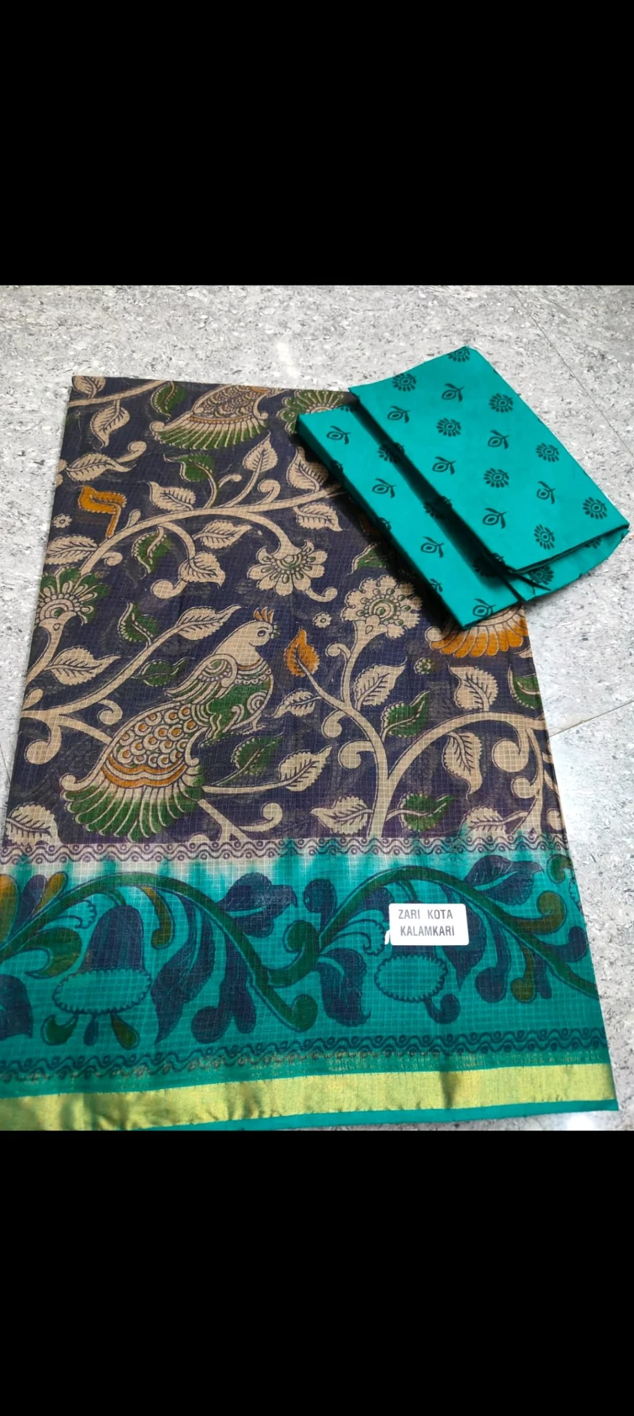 Kota Cotton Sarees In Batic Designs And Kalamkari Designs 8