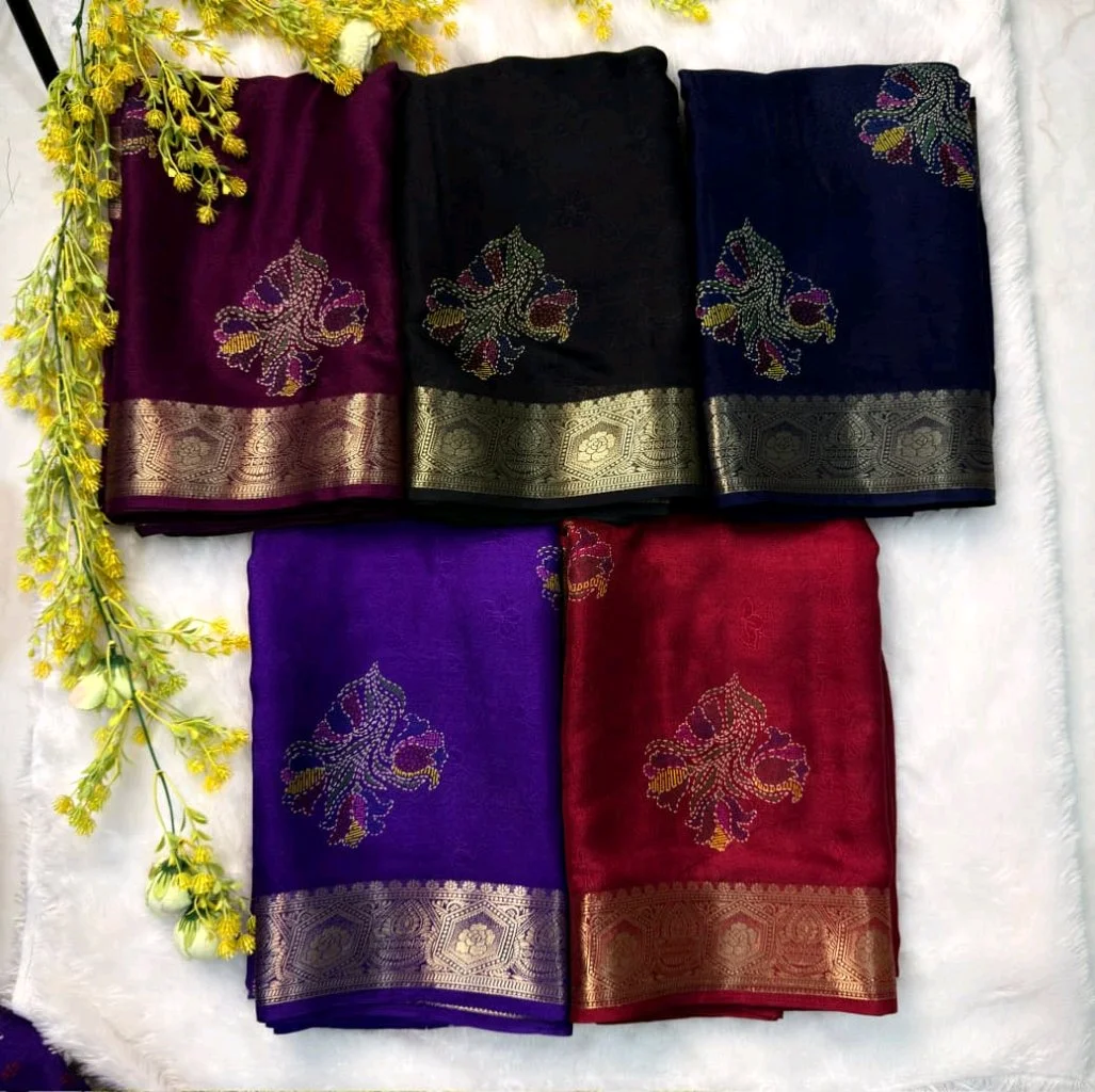 Ajrakh Designer Saree 2