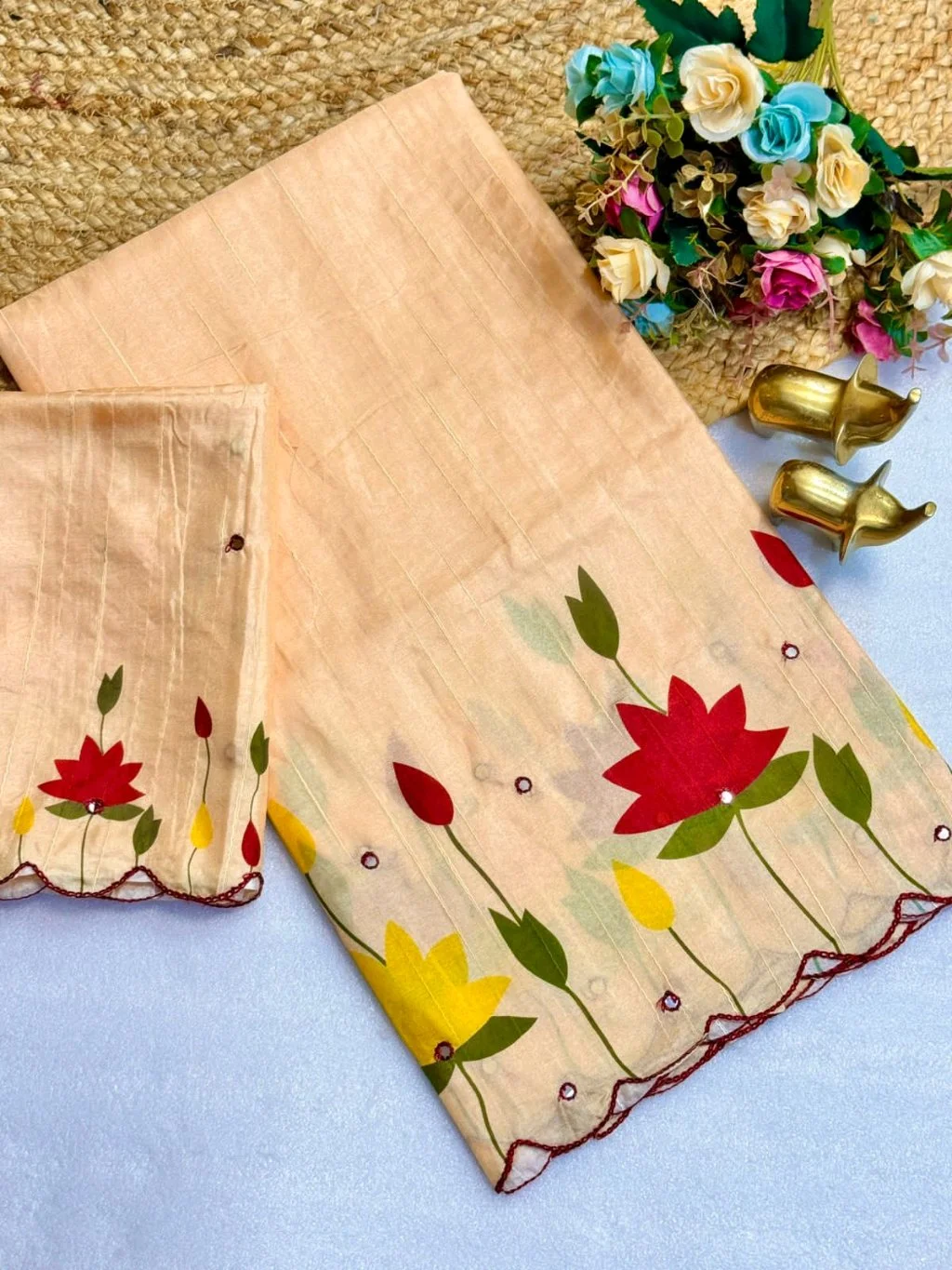 Tussar Silk Saree thumbnail 3