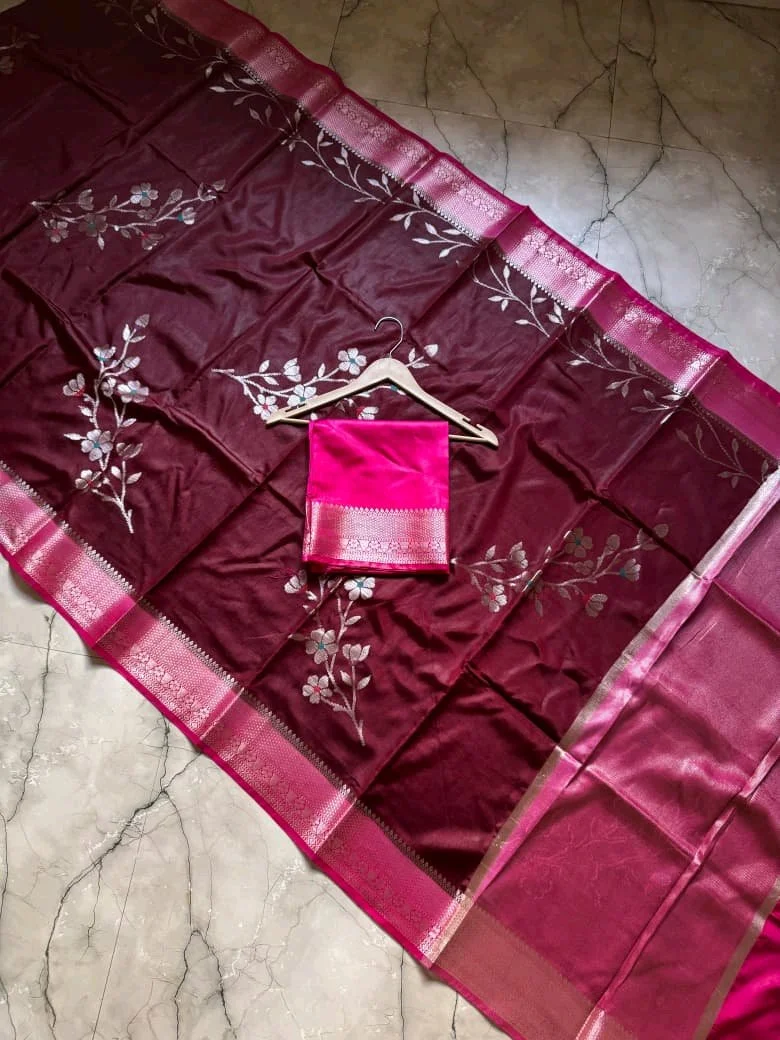 Katan Raw Mango Sarees 8