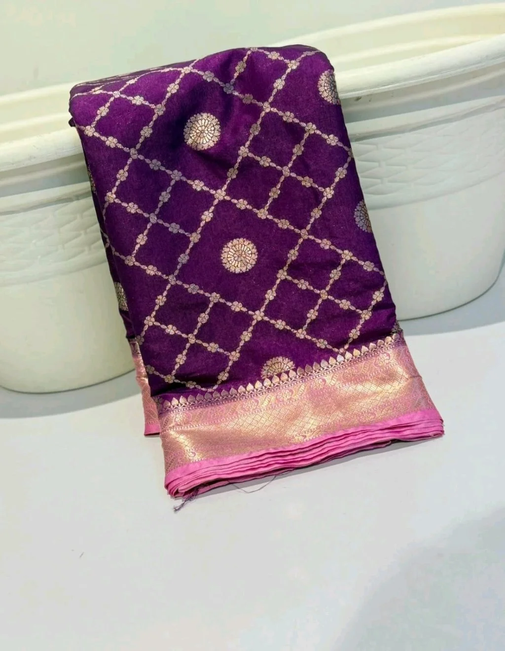 Katan Silk Dyed Banarasi Sarees thumbnail 9