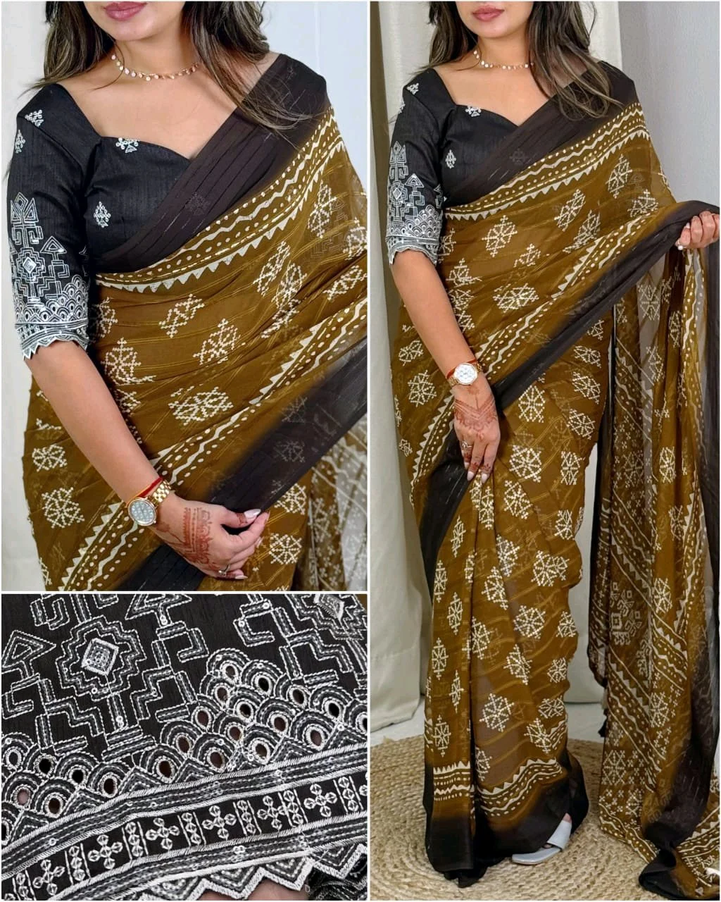 Heavy Georgette Saree 2