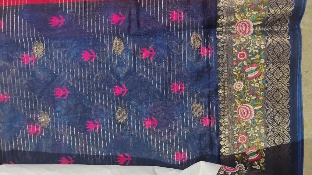Moonga Kanchi Silk Saree 3