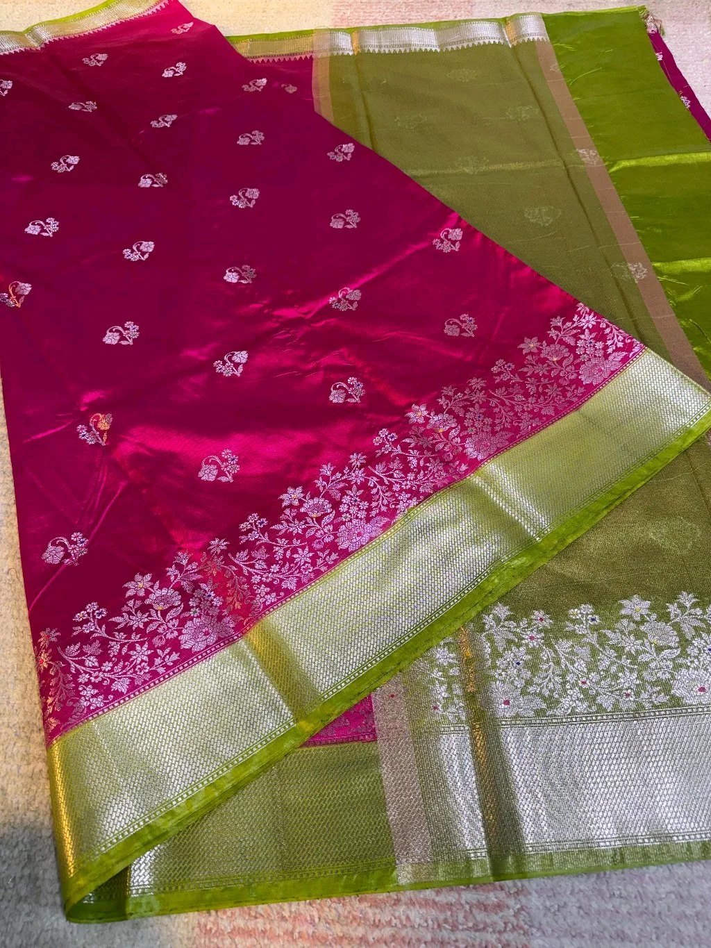 Katan Raw Mango Sarees 6