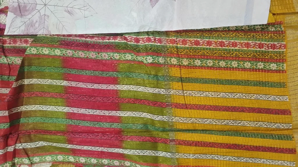 Crepe Silk Center Design Saree 5