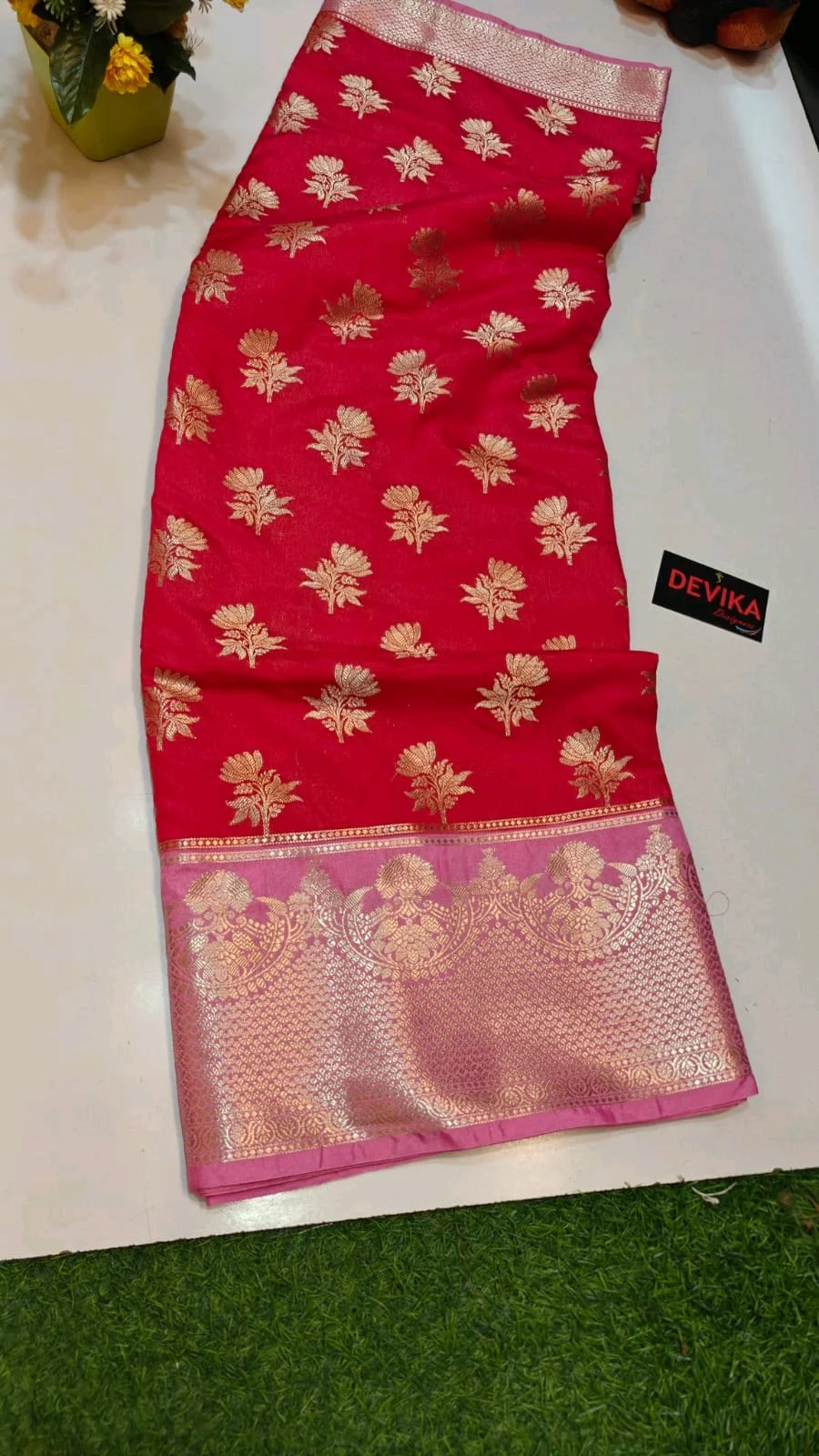 Pure Banarasi Viscose Georgette  Saree 6
